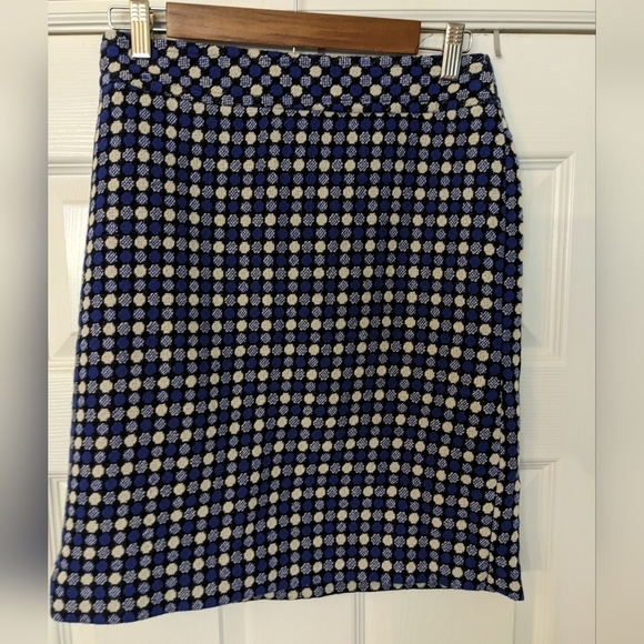 TALBOTS Dot Print Wool Pencil Skirt - Picture 5 of 8